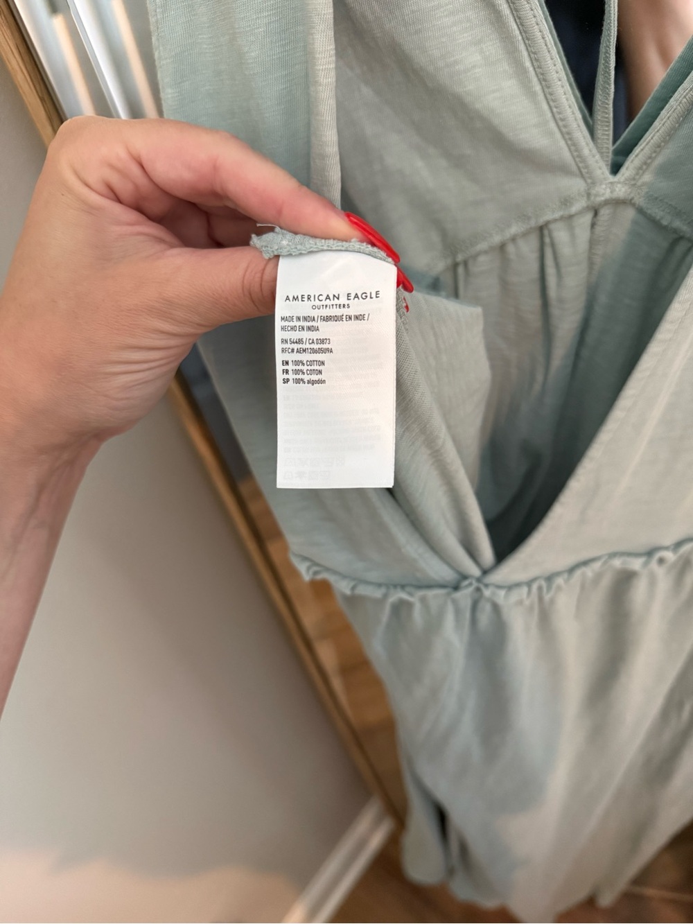 American Eagle Outfitters Sage Green Sleeveless Jumpsuit Romper - Picture 3 of 3